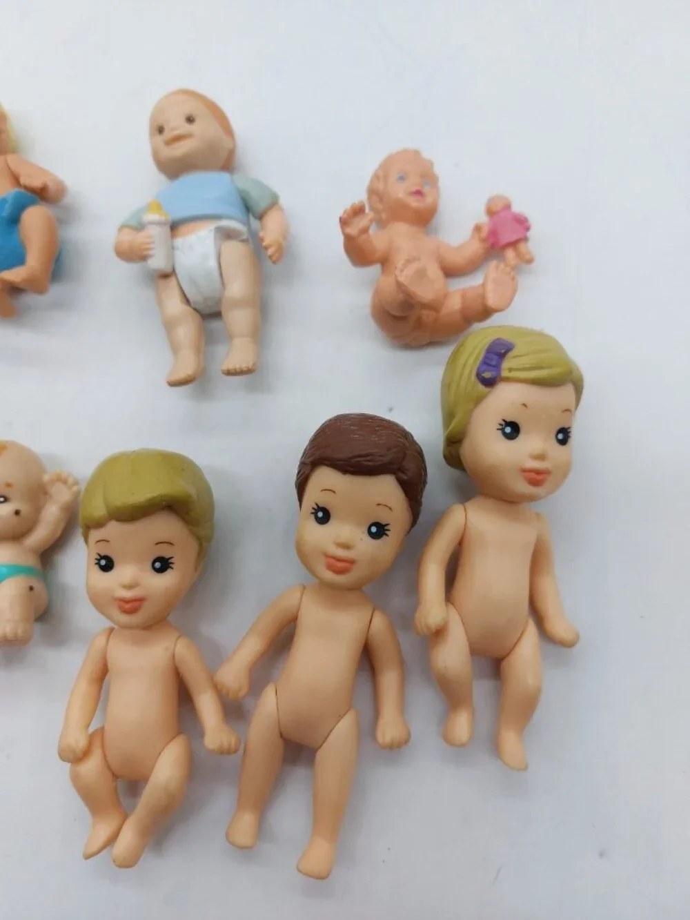 Lot Of Vintage Baby Dolls Various Brands Sizes Years 11 Babies And 1 Babysitter